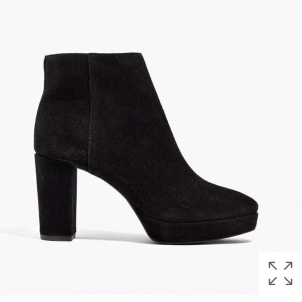 Madewell The Haley Platform Boot in Suede